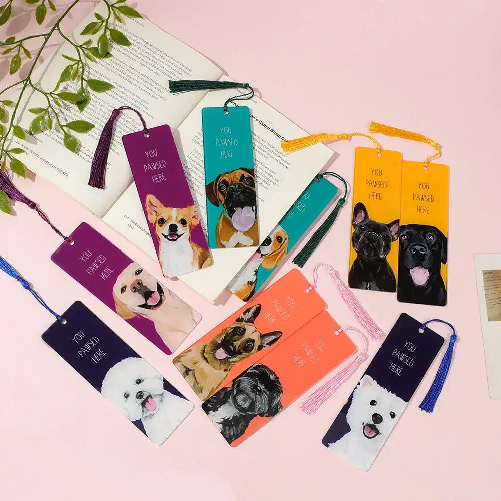 dog design bookmarks for avid readers