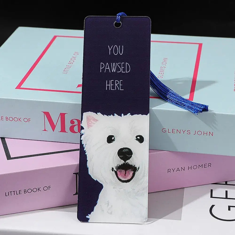 handcrafted bookmarks with dogs