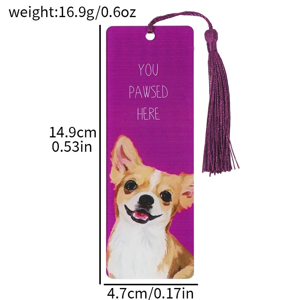 colorful bookmarks featuring different dog breeds