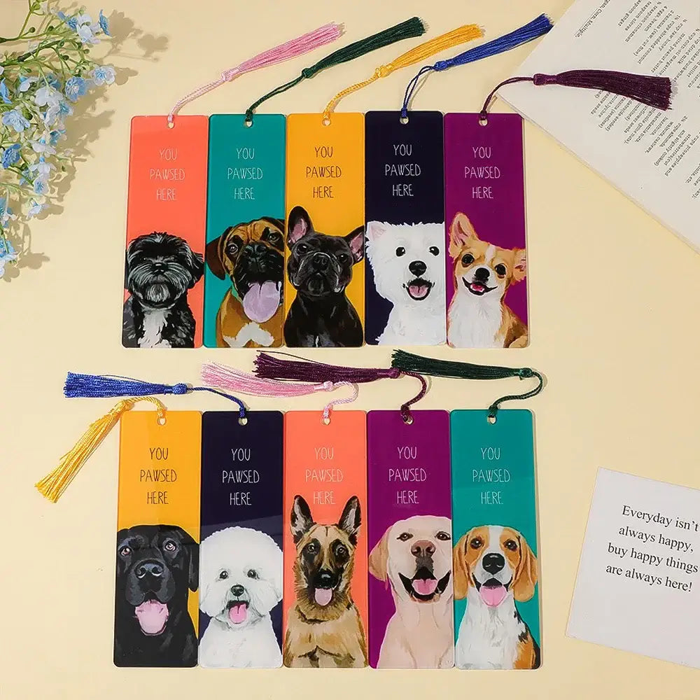 beautiful bookmarks inspired by dogs