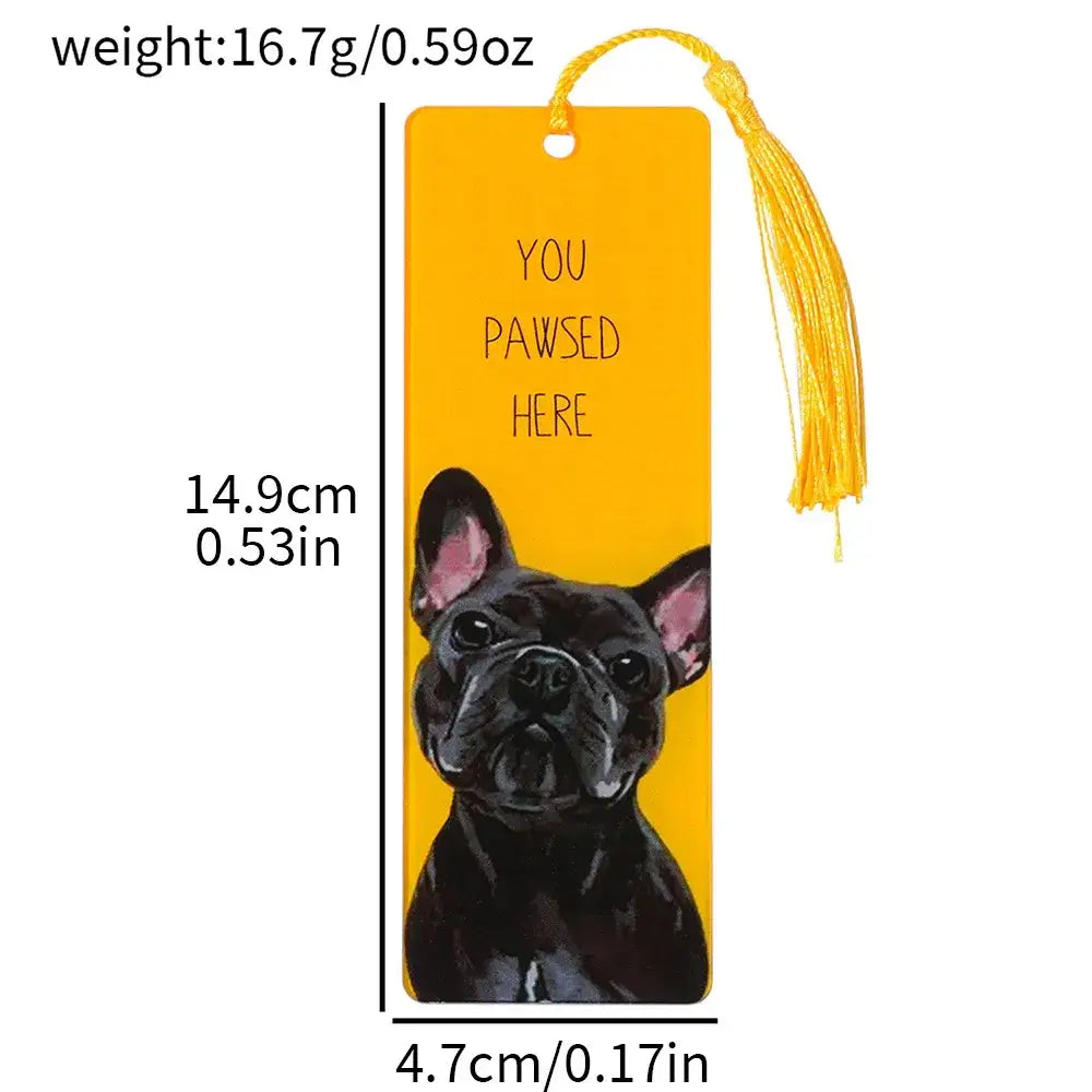 stylish bookmarks showcasing dog motifs