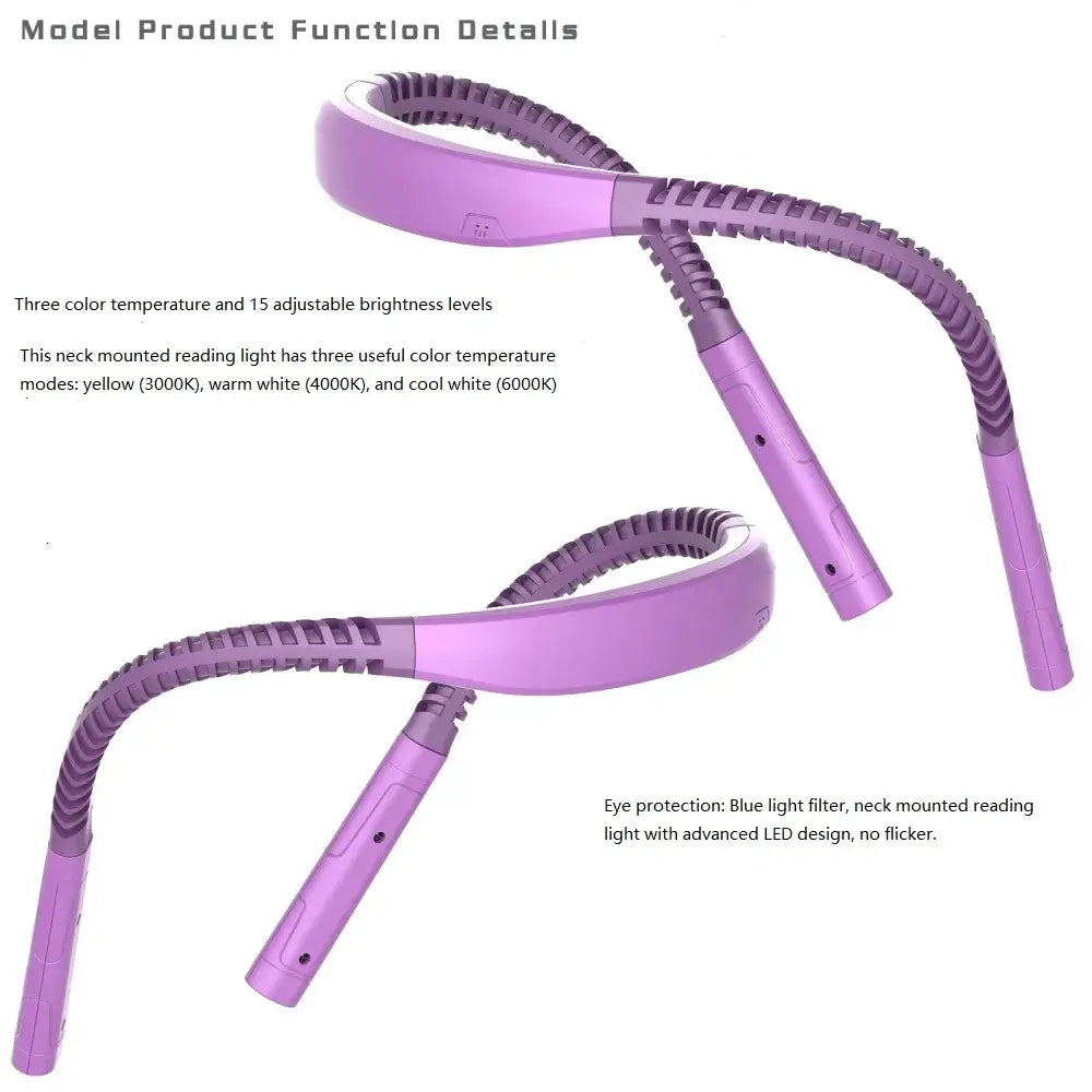 multifunctional USB reading light for convenience