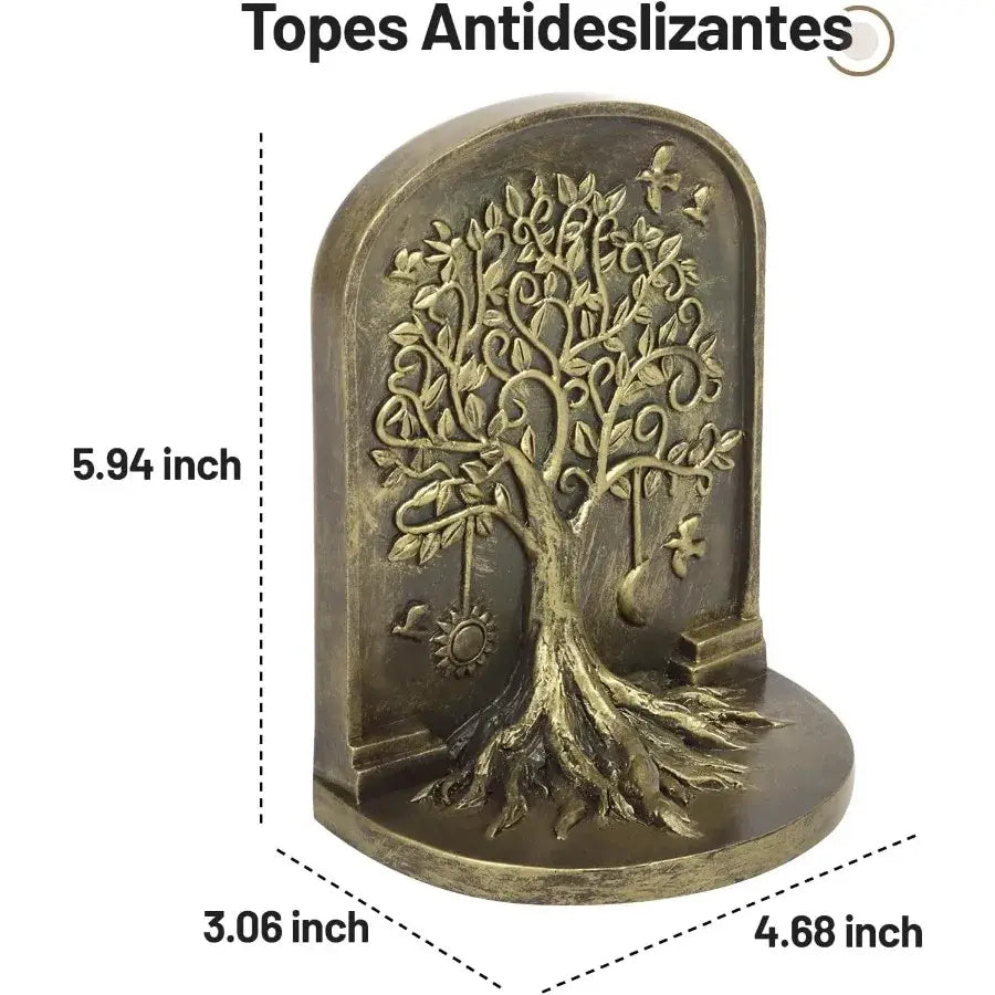 decorative bronze book support