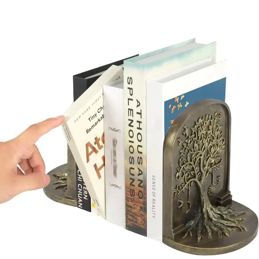 bronze vintage bookend