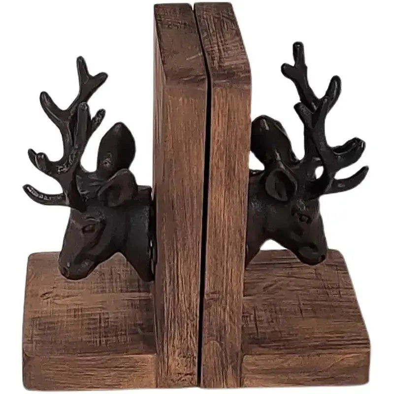 unique deer shaped bookend for home library