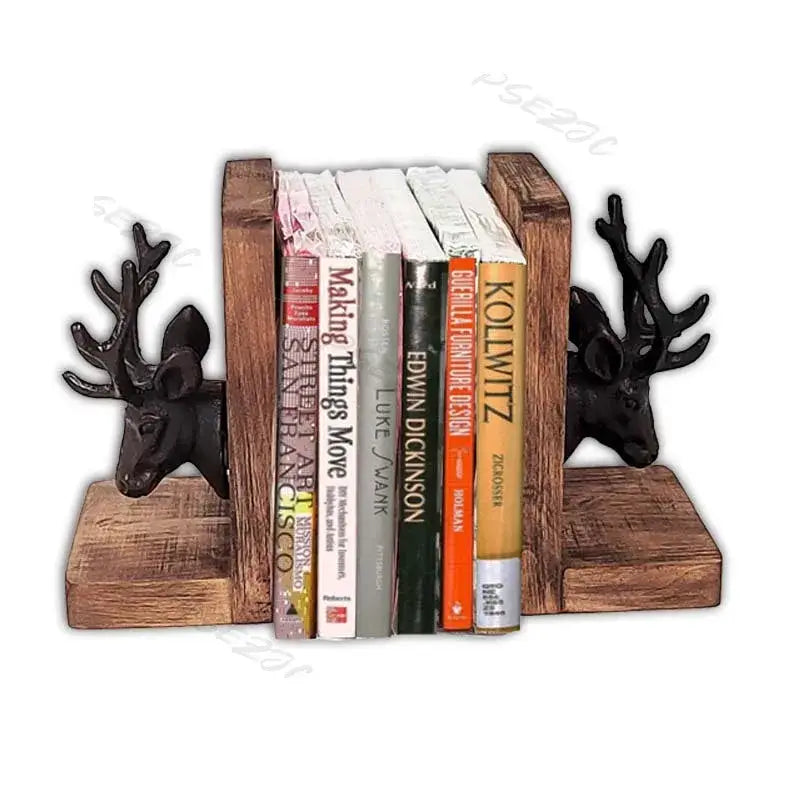 woodland themed bookend featuring deer design
