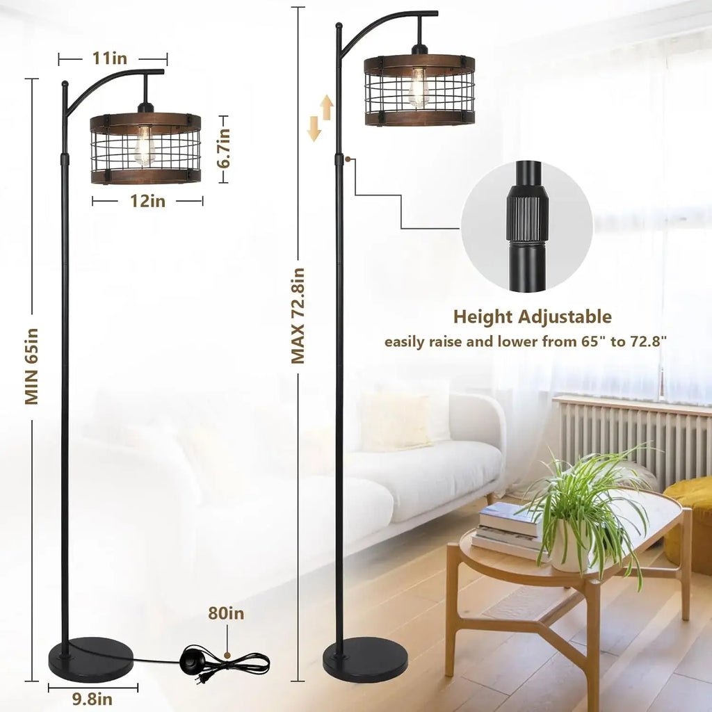 stylish standing lamp with shade