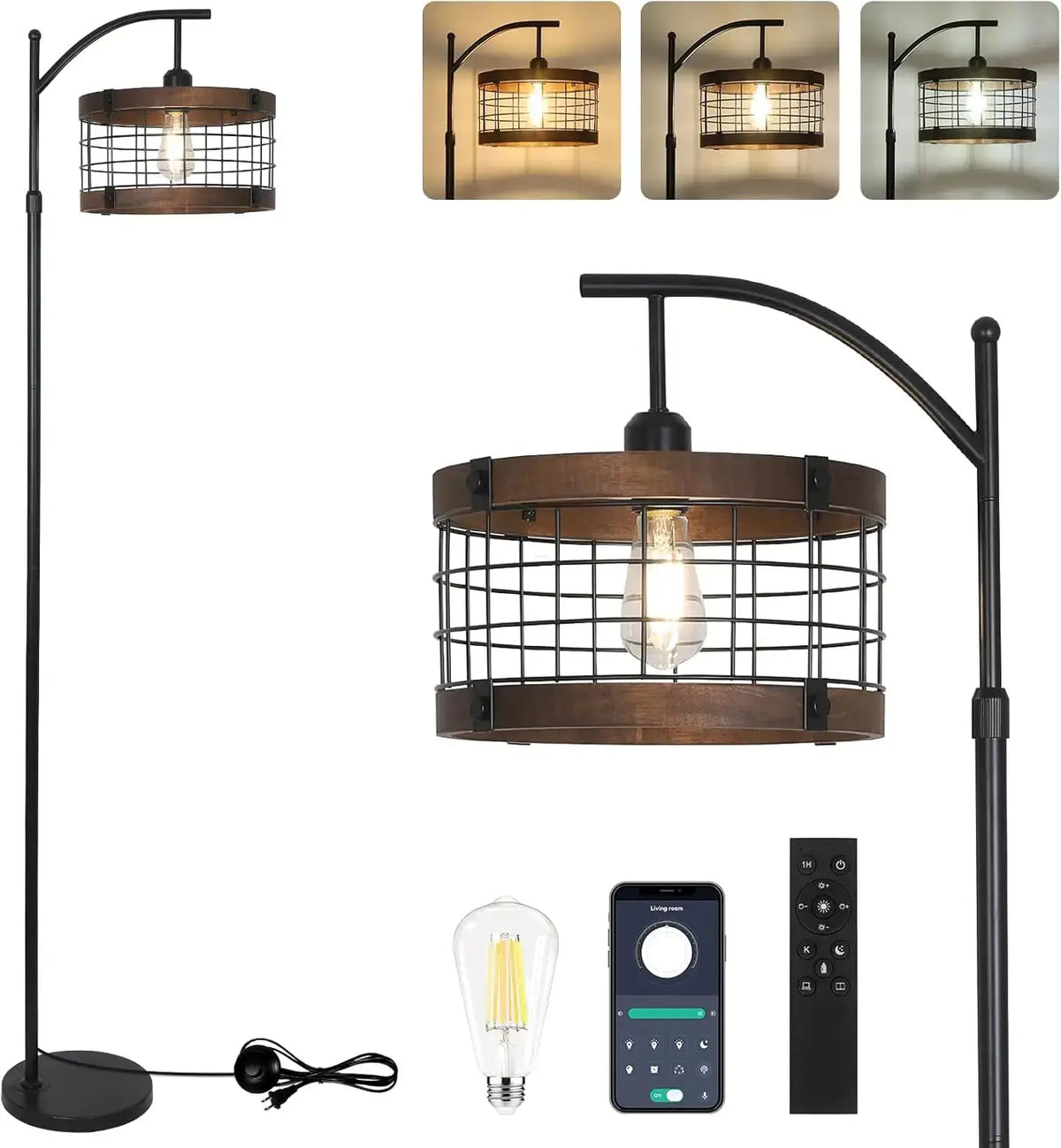 mid-century modern floor lamp