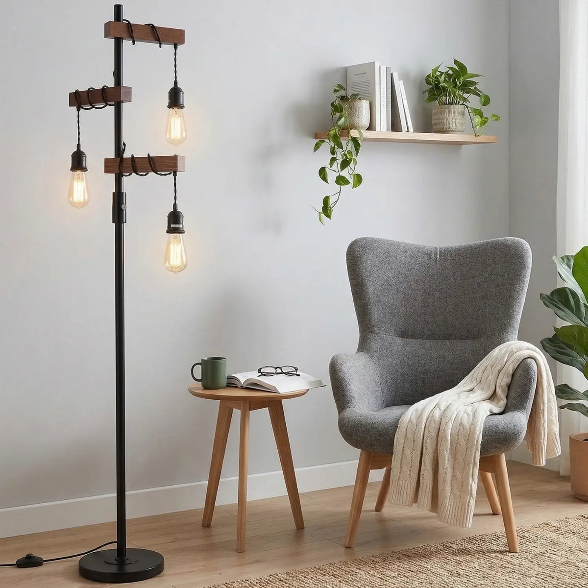 Vintage Floor Reading Lamp