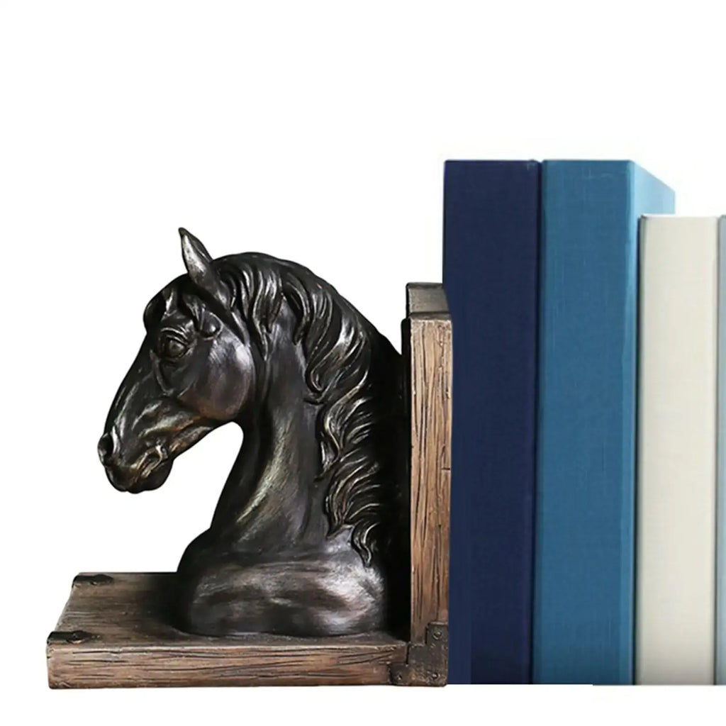 decorative horse bookend for shelves