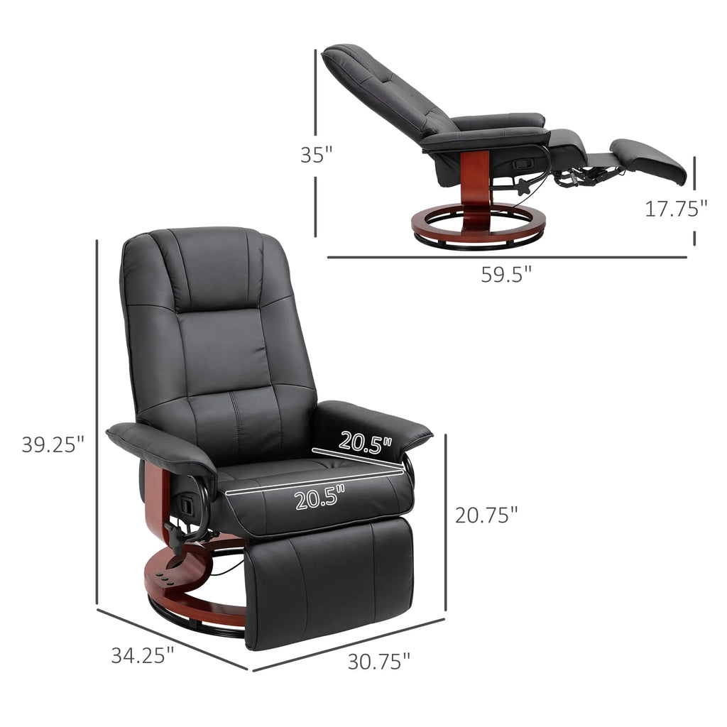 brown leather reading chair
