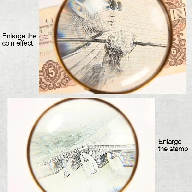 decorative hand-held magnifier for vintage decor