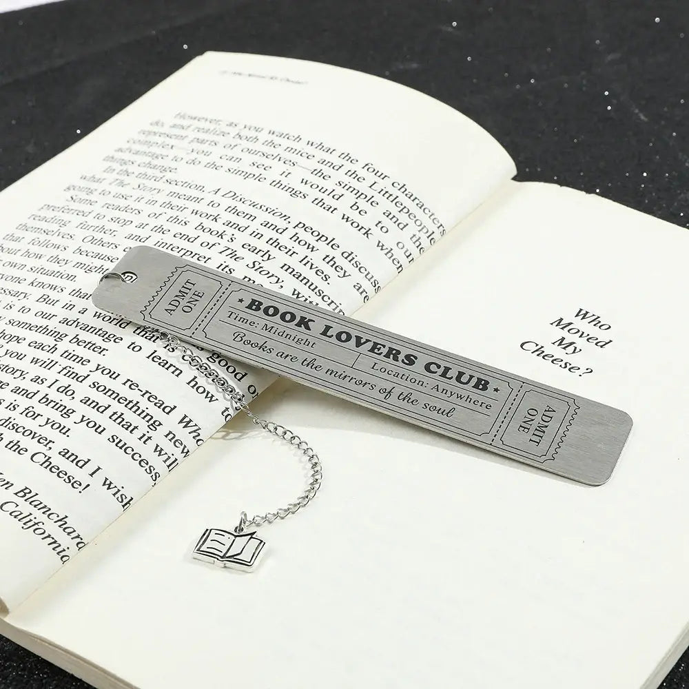 decorative metal page holder with vintage design