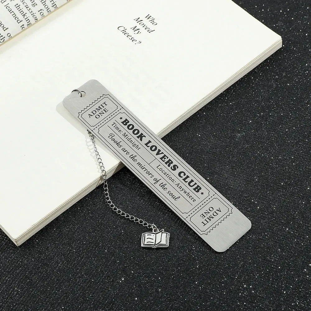 retro metal bookmark for elegant reading