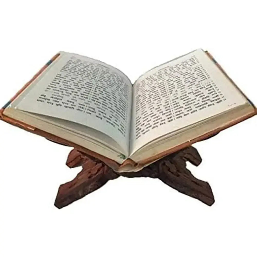 vintage wooden book holder