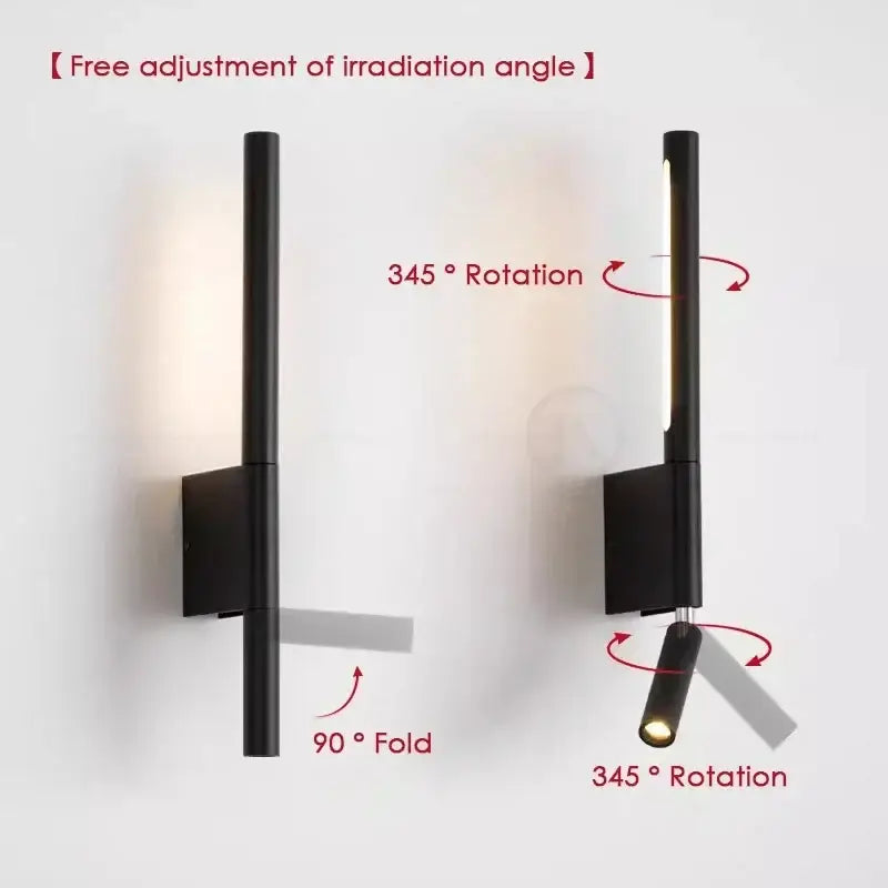 elegant wall fixture with reading illumination