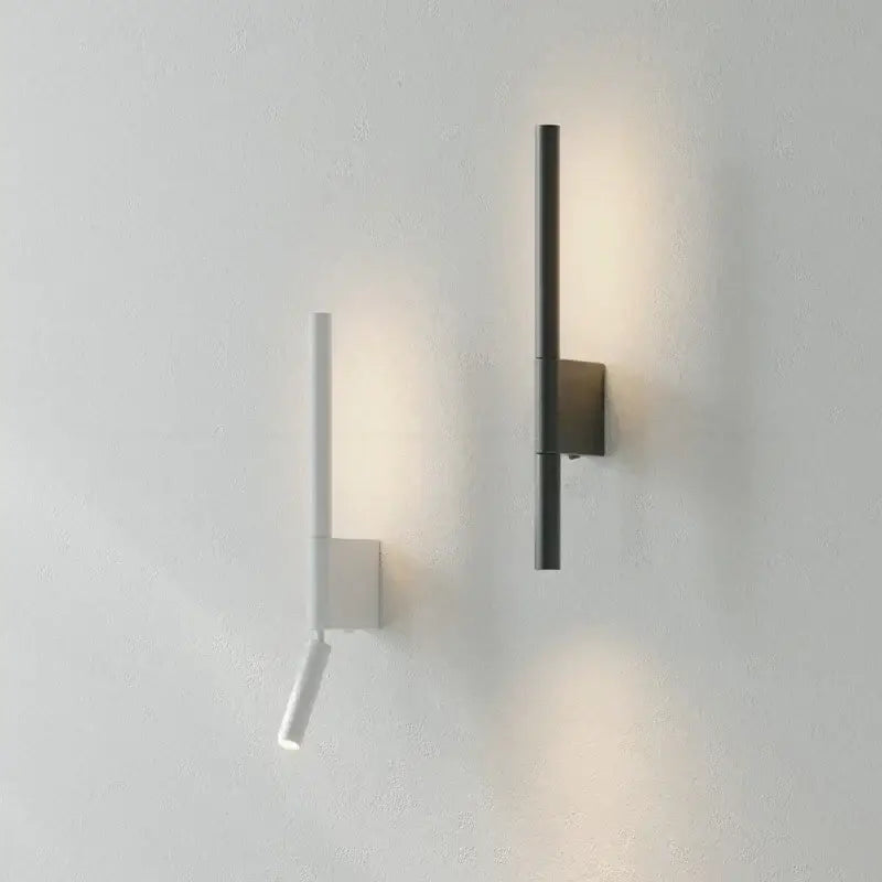 contemporary wall light with built in reading light