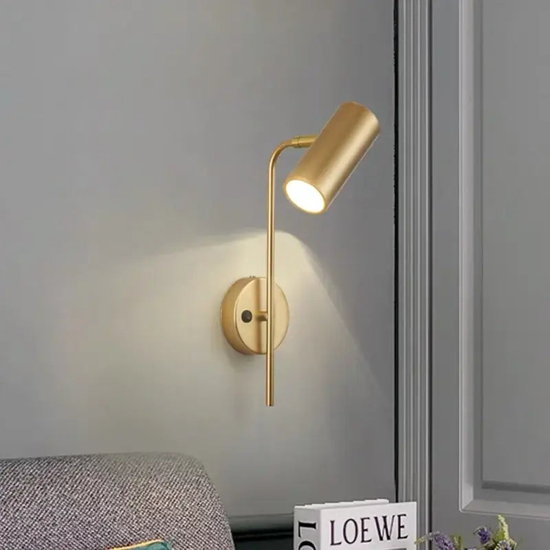 sleek wall lamp for reading in bed