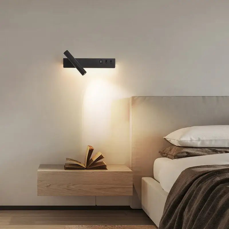 modern bedside wall light fixture