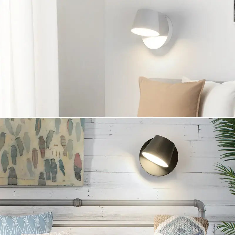 space saving reading light for walls