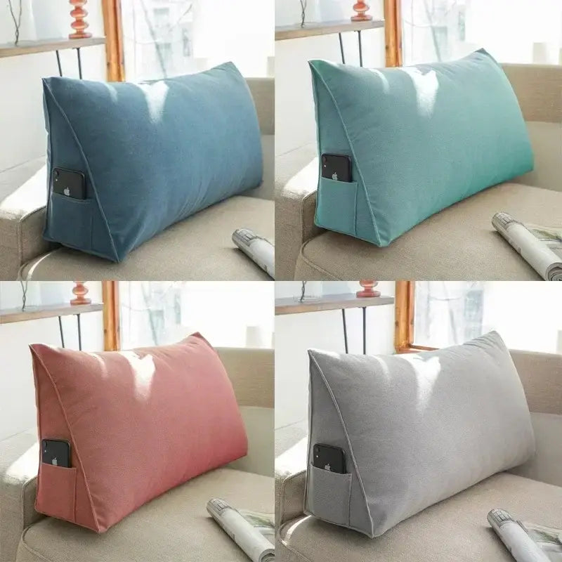 bed reading pillow with incline design