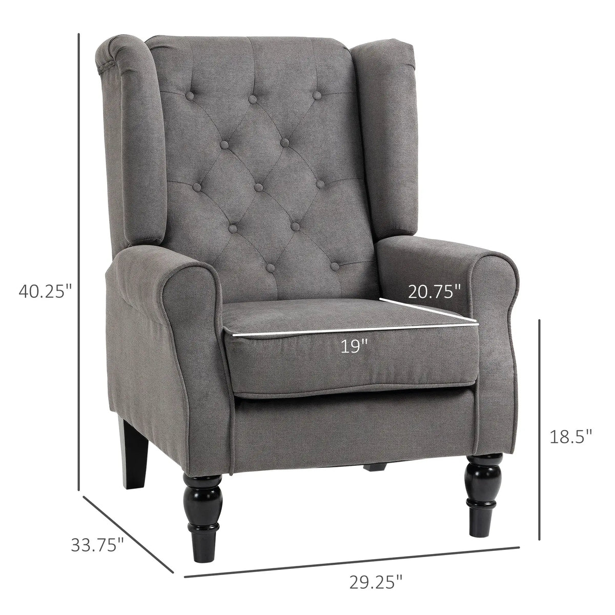 modern wingback chair for book lovers