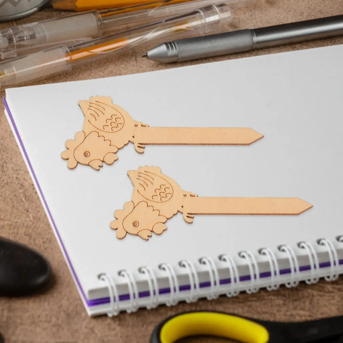 wooden bookmarks for animal lovers
