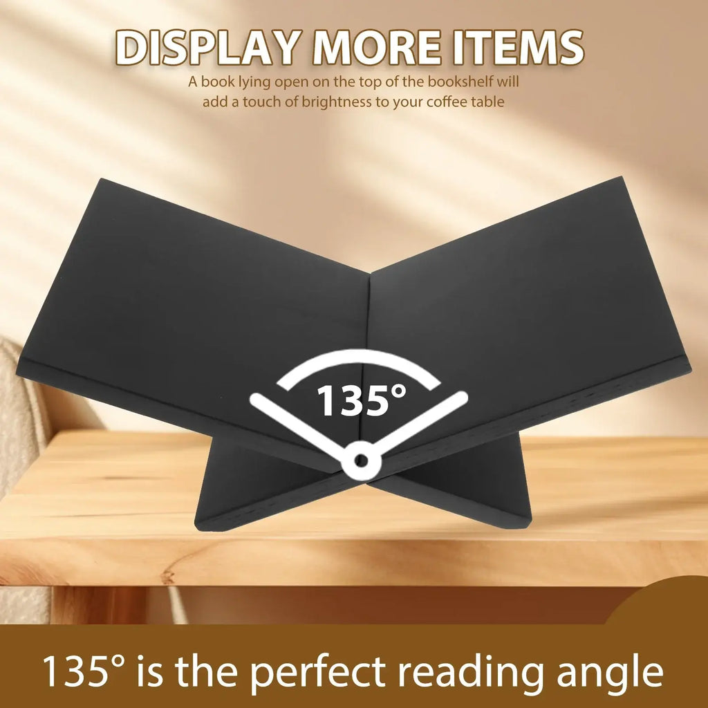 decorative wooden book display