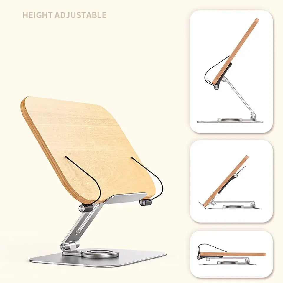 adjustable wooden book stand