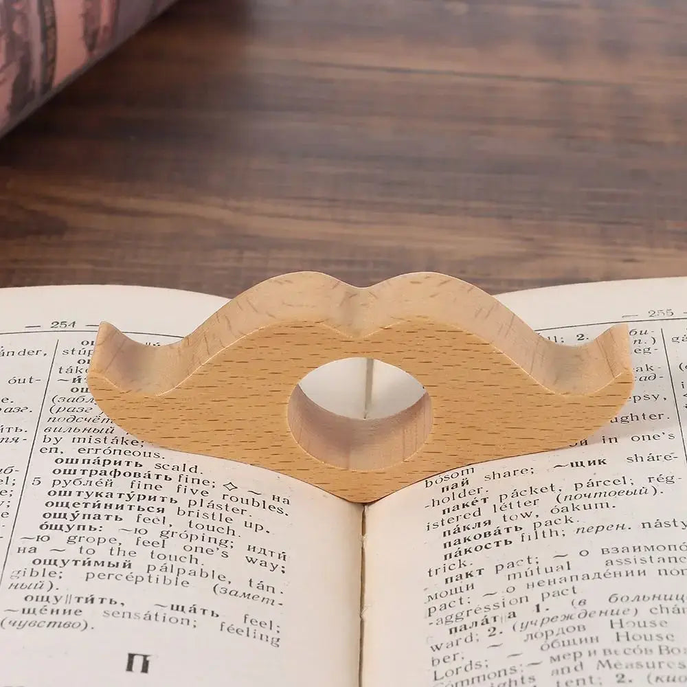 manual book holder in wood