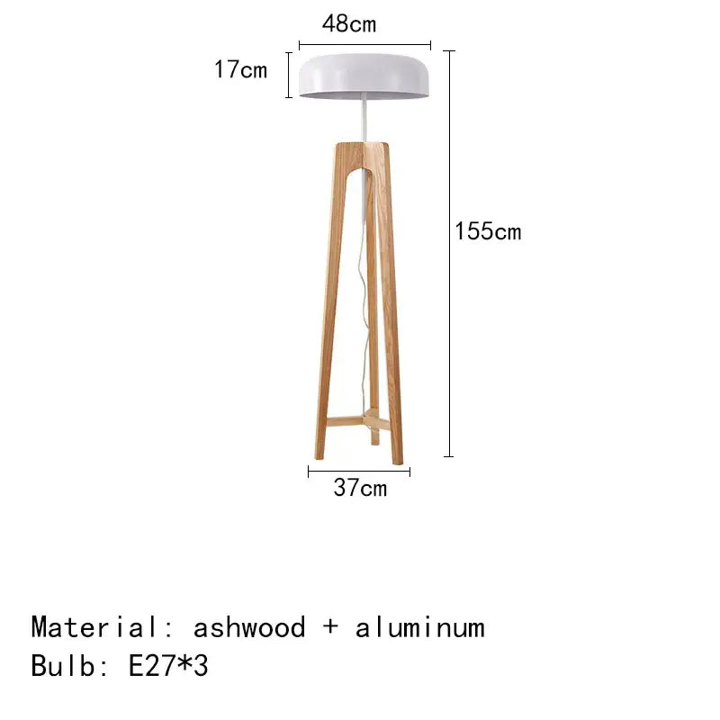 contemporary wooden floor lamp