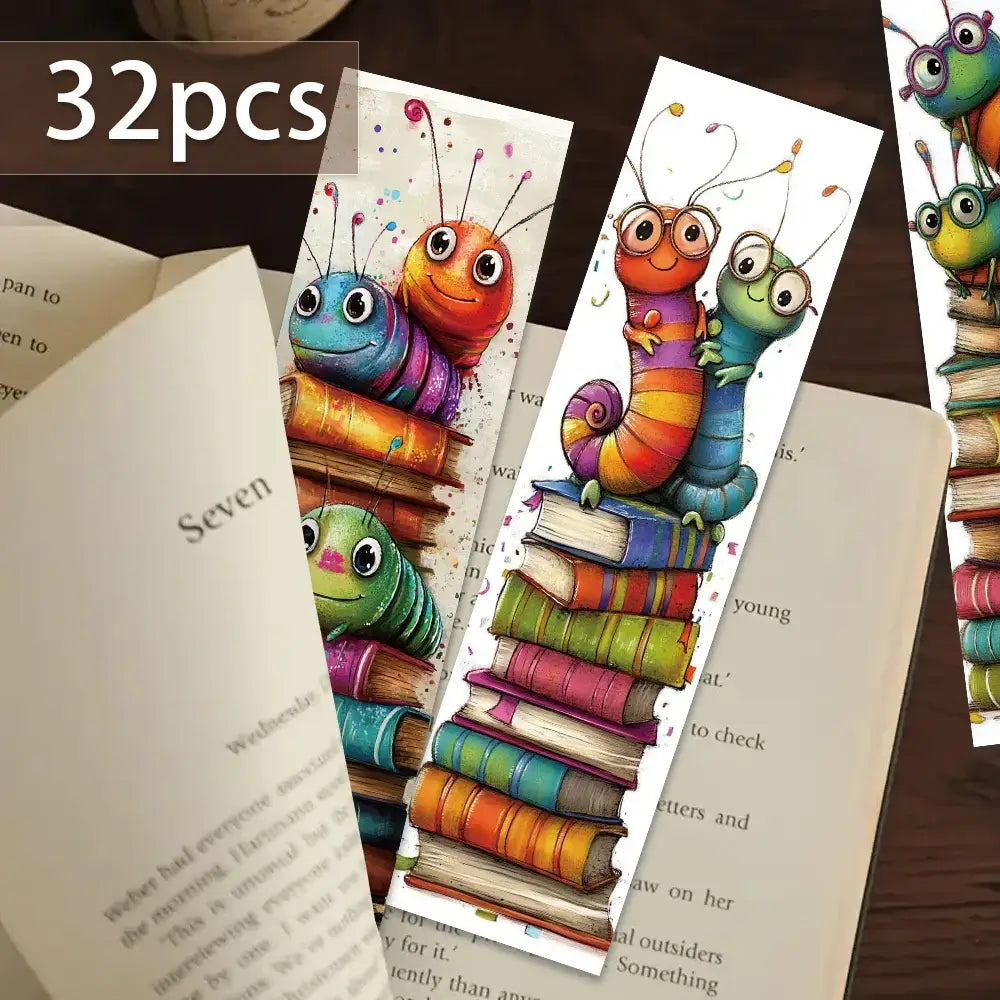 novelty worm bookmark for books