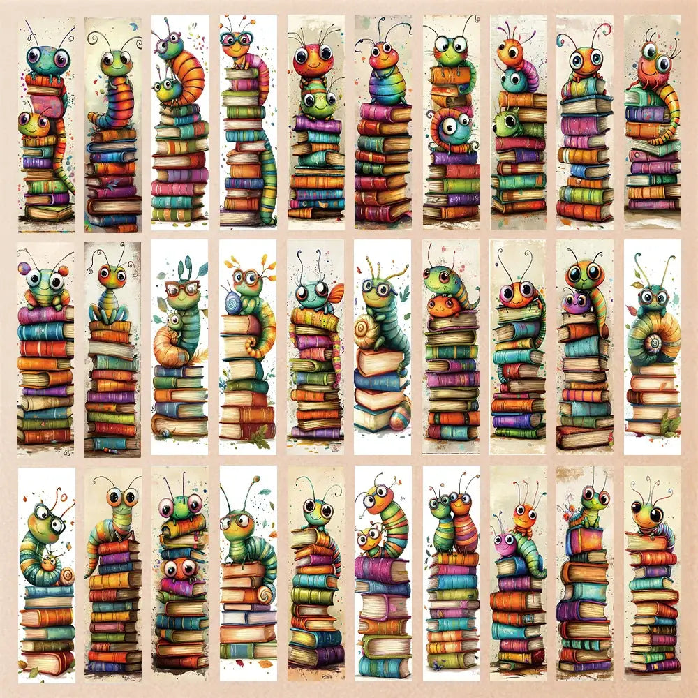 fun worm bookmark for kids